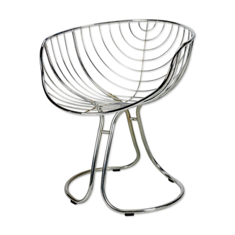 Chaise pan am chromée par Gastone Rinaldi pour rima