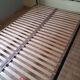 Old metal and brass bed frame + slatted base