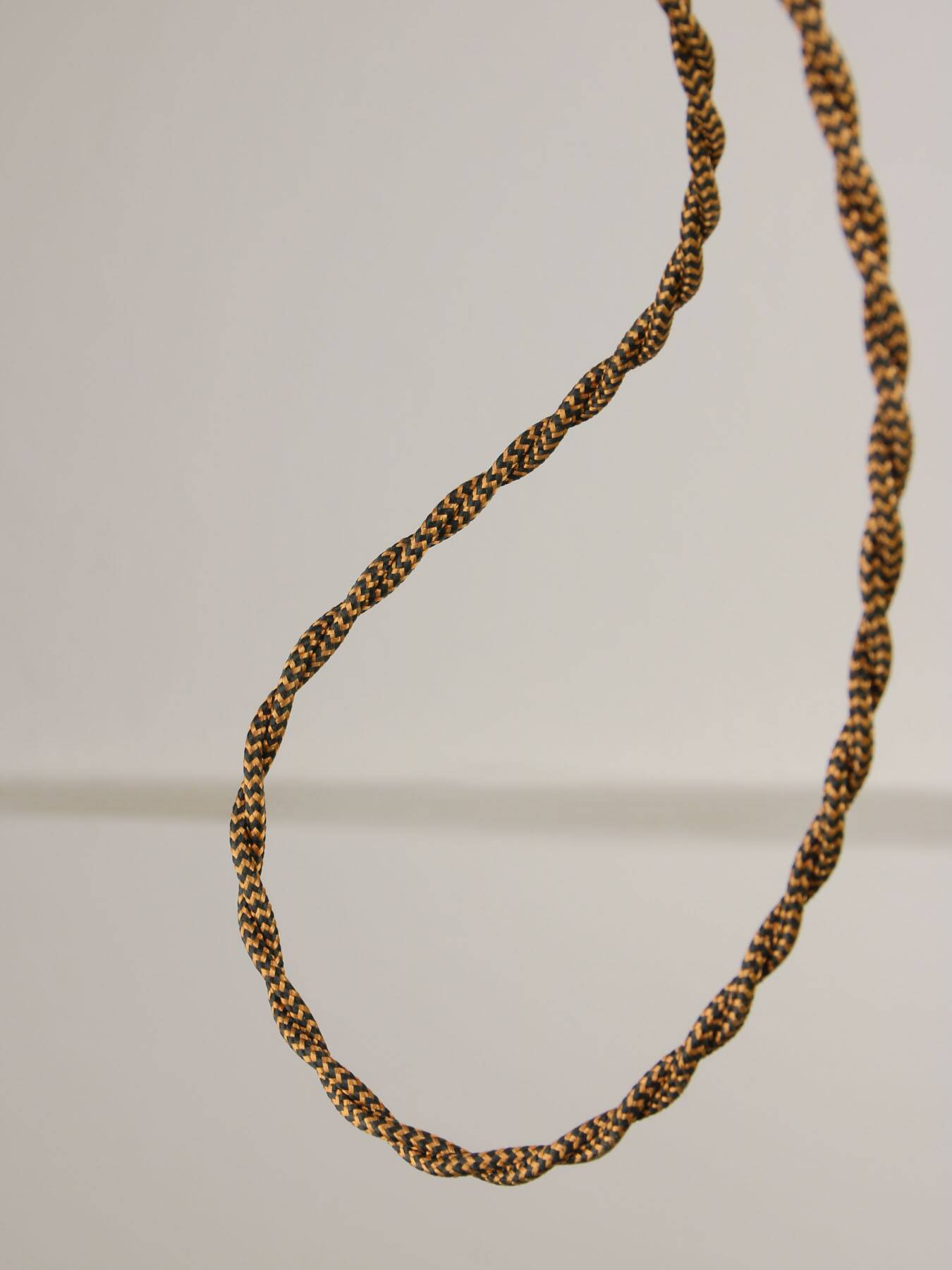 Mid-century italian brass and glass pendant lamp
