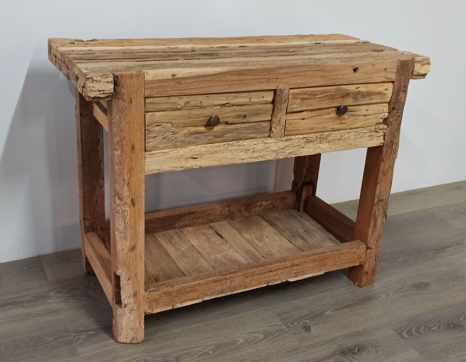 Small wooden console