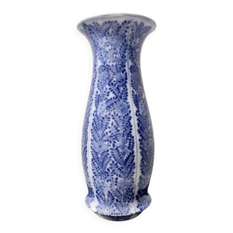 Blue Lacquered Ceramic Vase by Laveno Chinoiserie Style, Italy