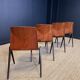 Ensemble de 4 chaises Galvanitas S22 chêne Pays-Bas années 70