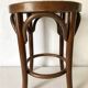 Tabouret en bois et cannage style bistrot