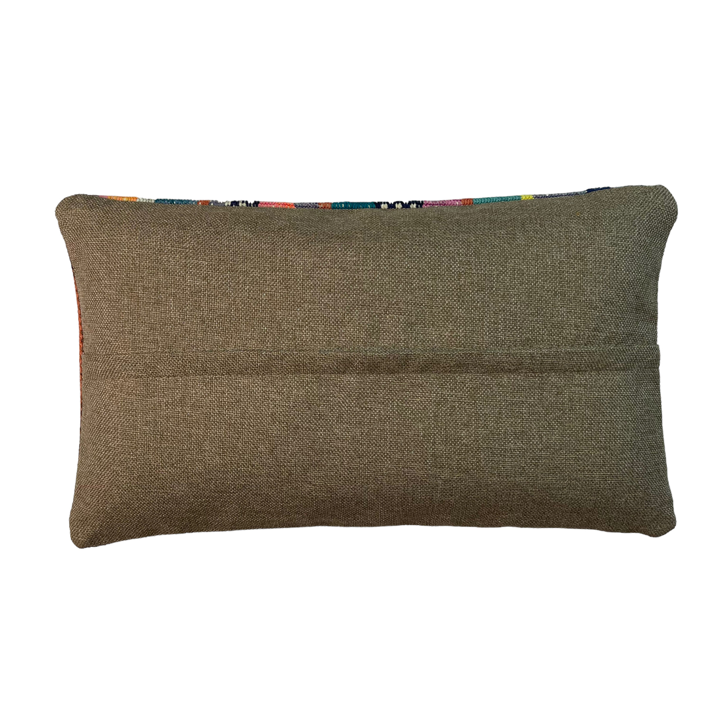 Vintage turkish kilim cushion cover 30x50cm