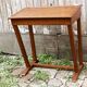 Wooden school desk and chair, 1950s