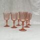 Lot de 6 verres à pied vintage fabrication Française vers les années 1970 dimension : H-16xD-8cm-