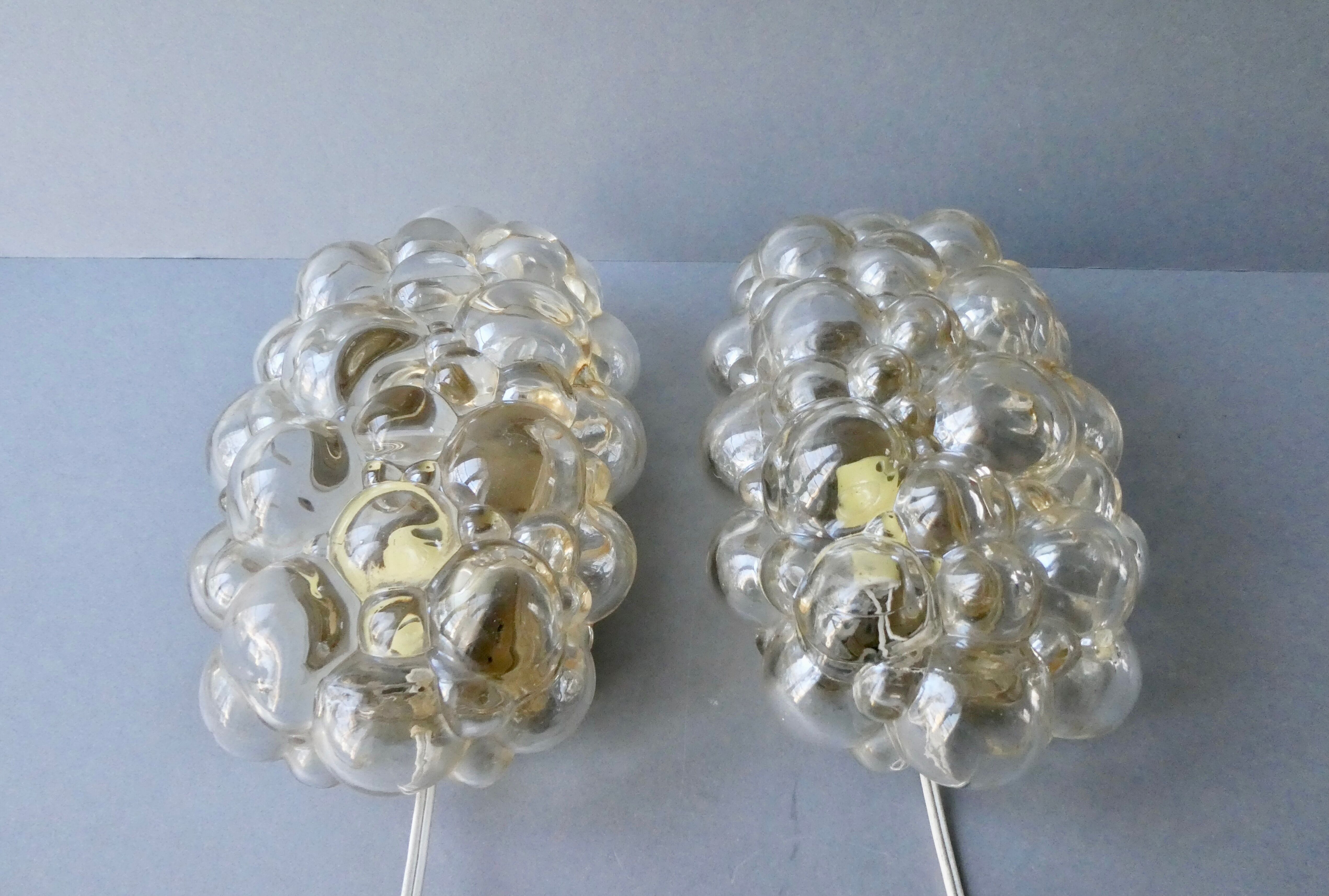 Pair of wall lamps Helena Tynell 60s