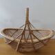 Woven wicker basket