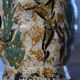 Large antique hand-turned antelope vase