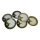 6 fish plates, earthenware from Moulin des Loups in Orchies