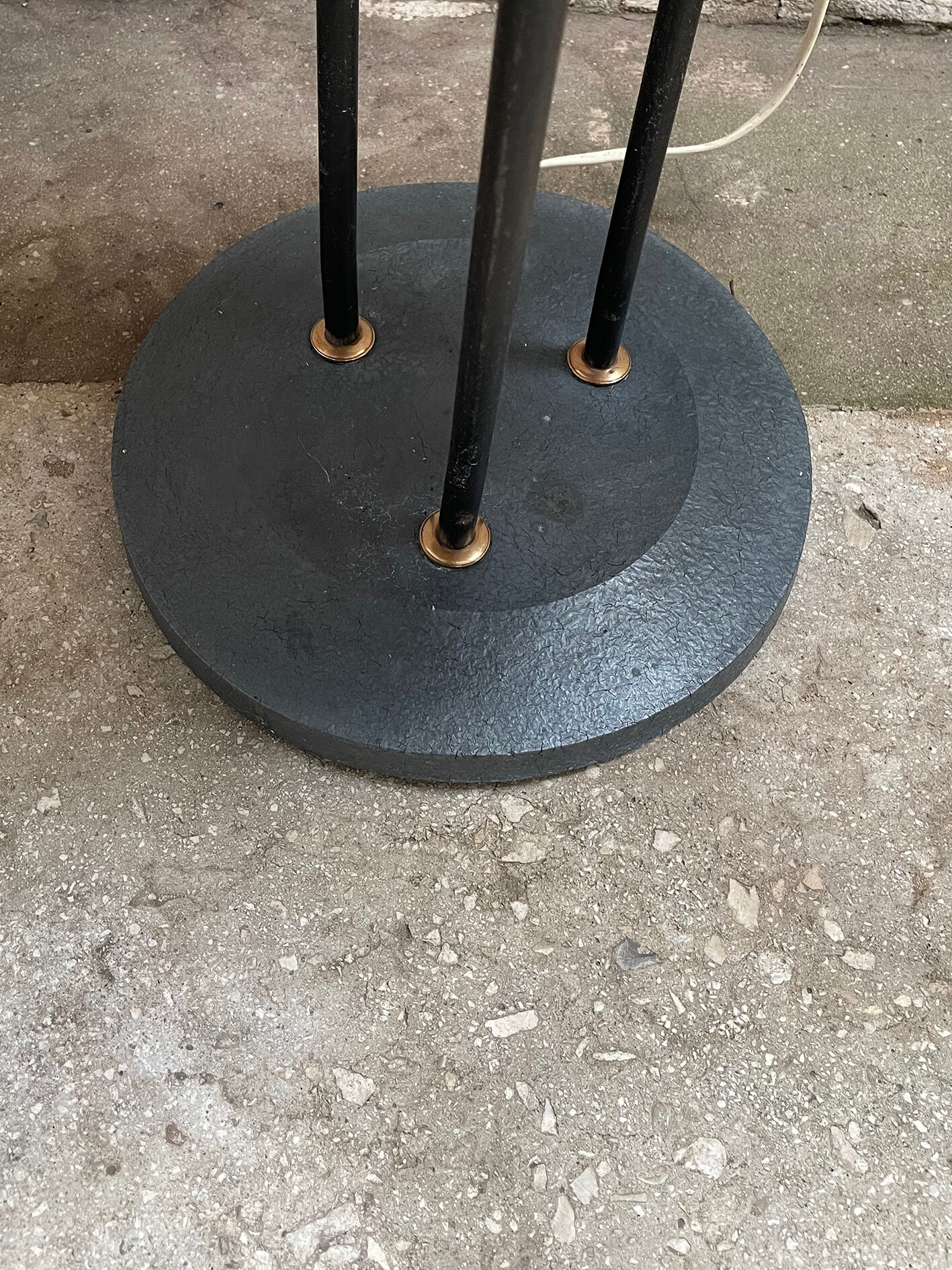 Mid century swedish floor lamp with teak table