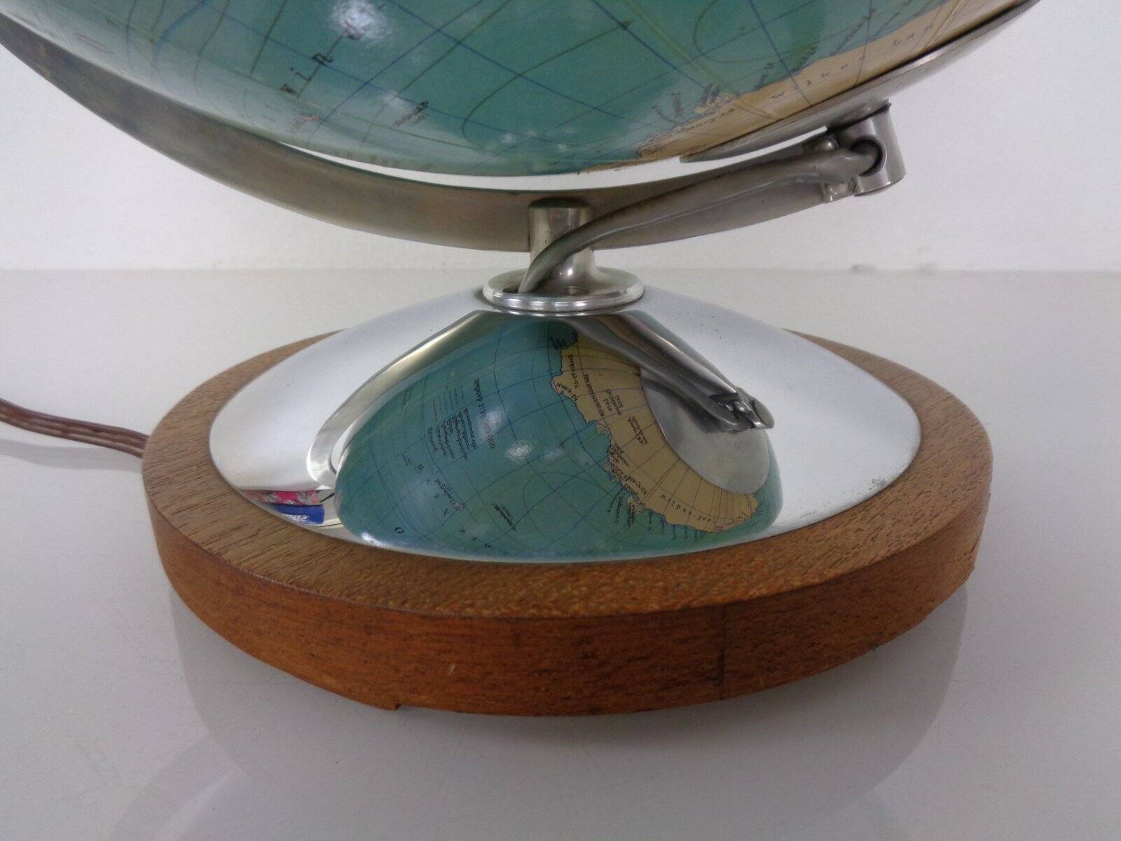 Vintage Illuminated Duo Glass Globe by Paul Oestergaard for Columbus, Germany, 1950s