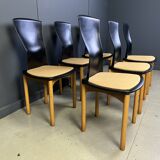 Vintage Pelope dining chairs by Francesco Binfarè for Cassina, 1990s