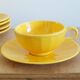 Service 5 tasses et soucoupes jaunes