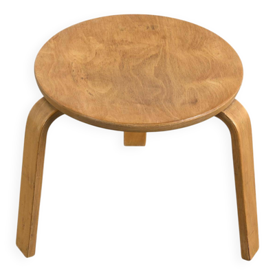 Tabouret bas par Hans Bellmann, éd. Horgen Glarus, Suisse, vers 1950