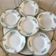 Lot of 6 hollow plates Terre de Fer Saint-Amand late nineteenth