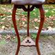 Wood and marble stool