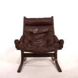 Westnofa Siesta leather lounge chair by Ingmar Relling, 1960