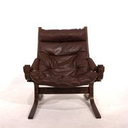 Fauteuil en cuir Westnofa Siesta par Ingmar Relling, 1960