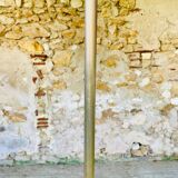 Lampadaire laiton vintage, tripode circa 1960s