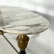 Vintage brass and marble coffee table. Italy 1950s
