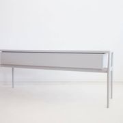 Enfilade en bois peint en gris clair, Helge Vestergaard-Jensen