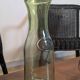 Old green milk bottle