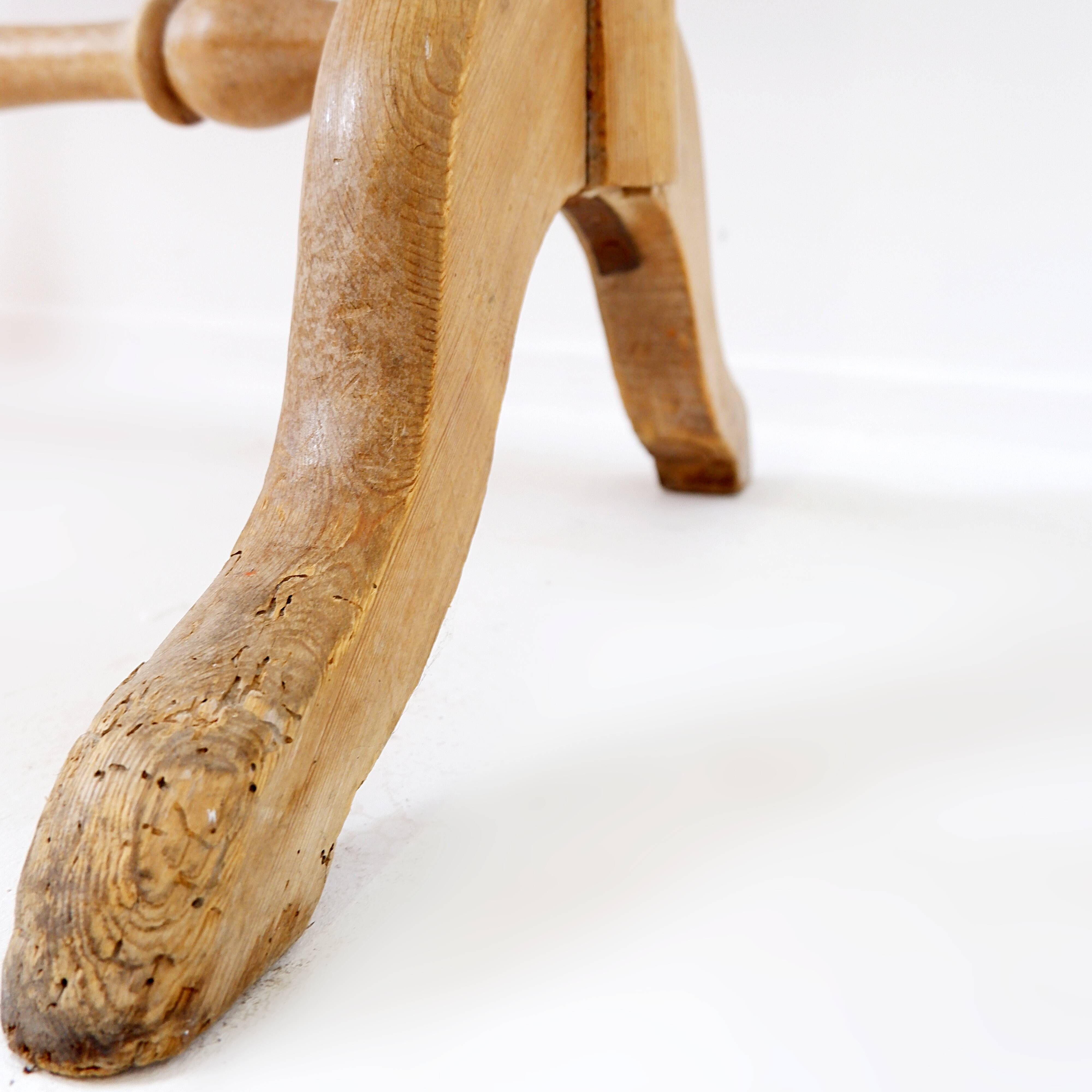 Antique English Pine 2 Drawer Desk - 1950s