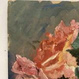 Vintage rose painting