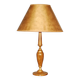 Gilt Brass and Leather Lamp from Le Tanneur, 1980's