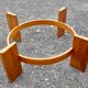 Vintage Danish teak coffee table and smoked glass