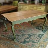 Olive green patinated table