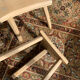 Paire de tabourets  bois brut