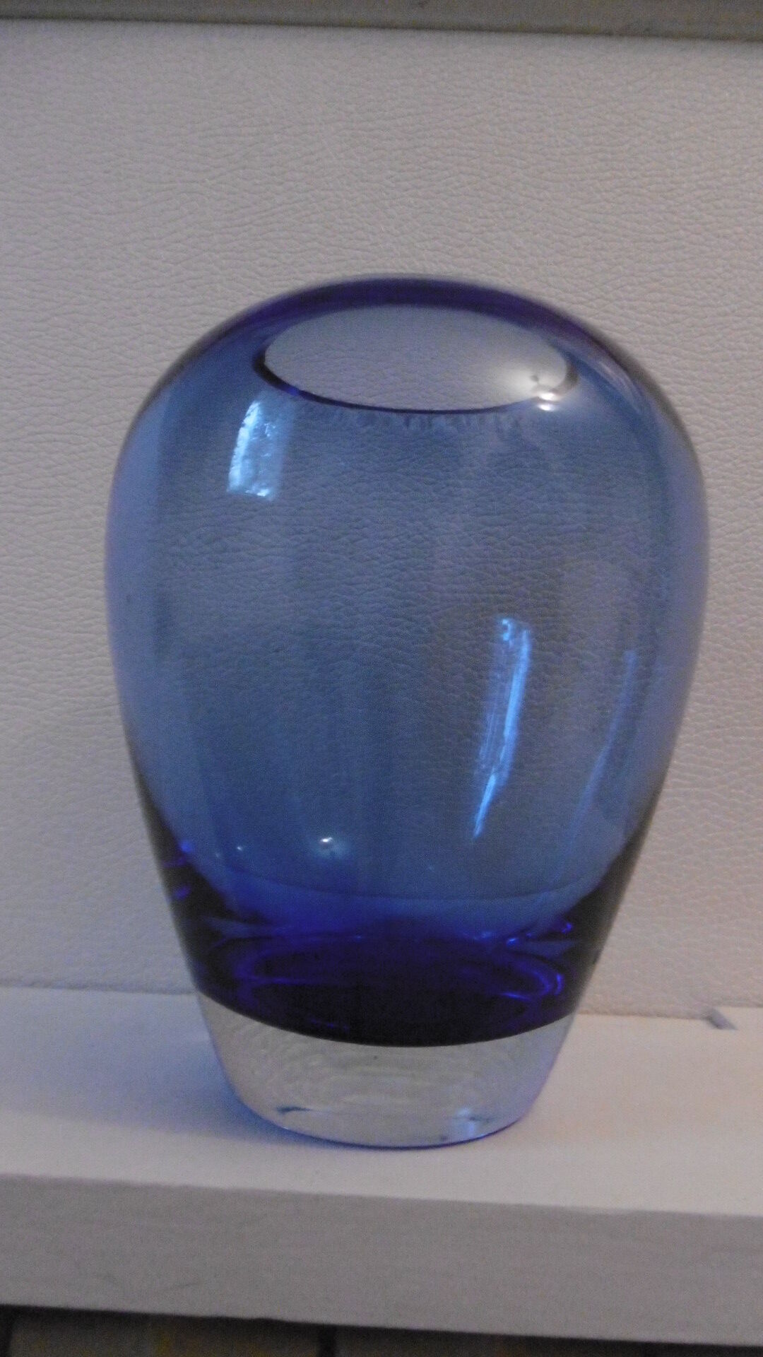 Cobalt blue glass vase