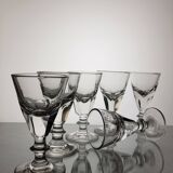 6 verres bistrot comptoir XIXème