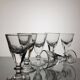 6 19th century bistro counter glasses
