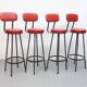 Set barkrukken gietijzer rood skai