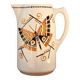 Badonvillier ceramic water carafe, butterfly model