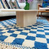 Coffee table in solid wood, 70s style.