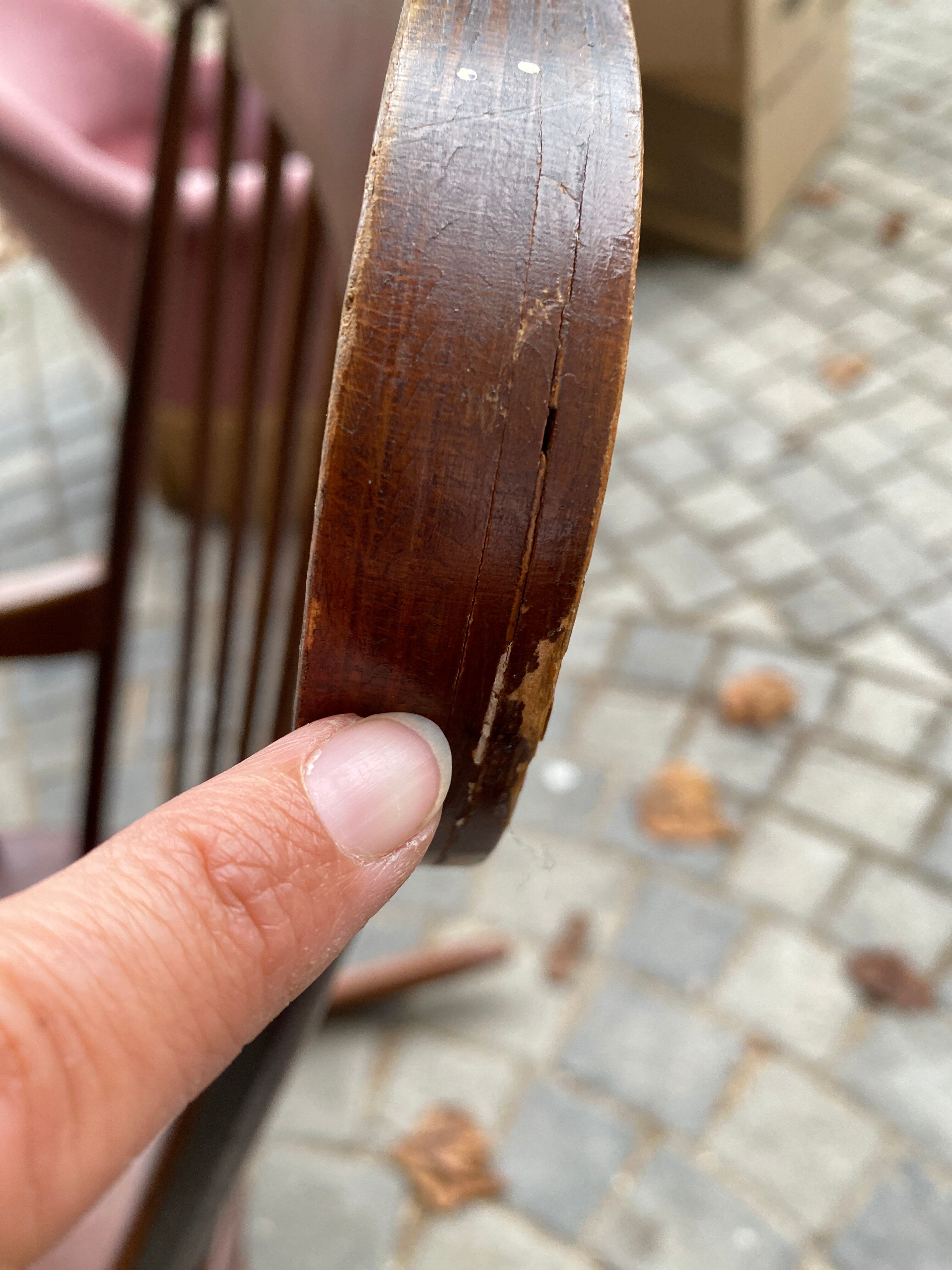 Wooden rocking-chair