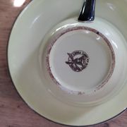 Coffee service Porcelain Cup Wolf mill Black liseré Patel