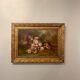 Old painting, still life, signed Monk, late nineteenth century early twentieth century