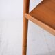Vintage oak nightstand with magazine rack top