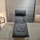 Fauteuil "Skye" en cuir noir, Ikea 1987