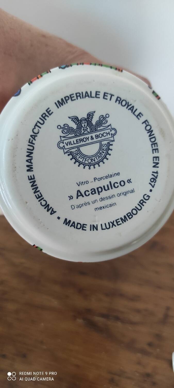 Acapulco coffee maker and milk jug