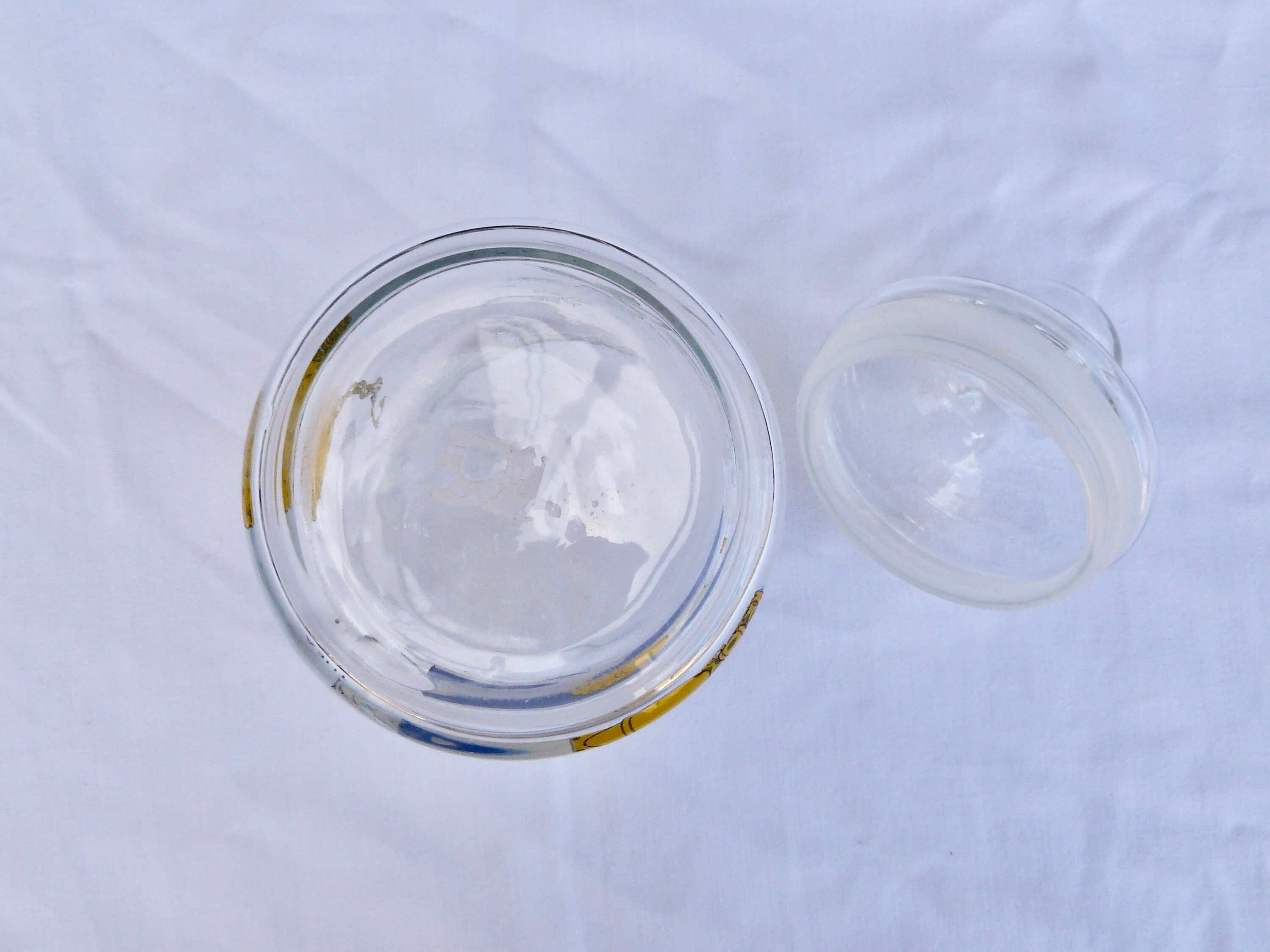 Set of 5 glass spice jars