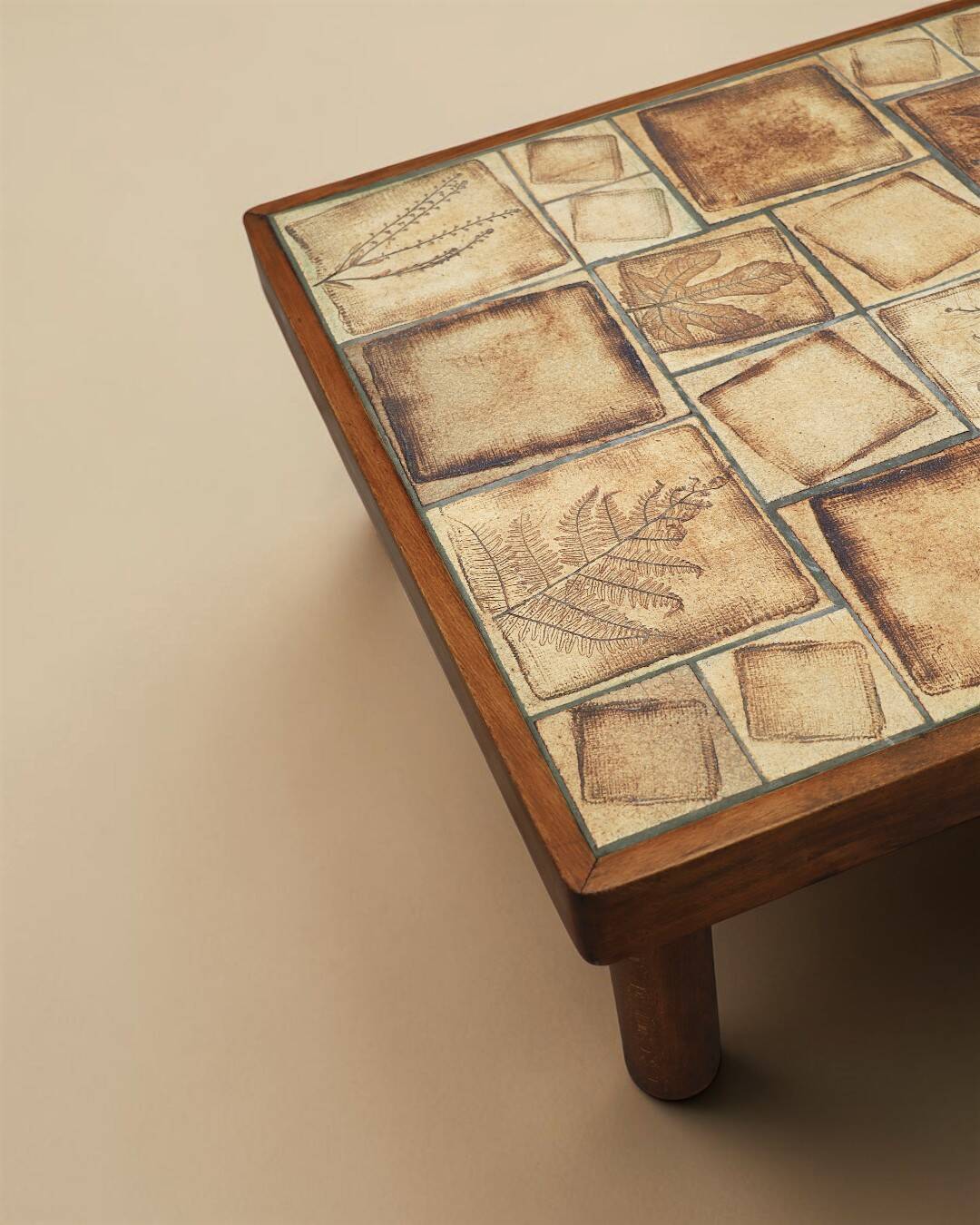 Table basse en céramique, Vallauris, France, 1970's