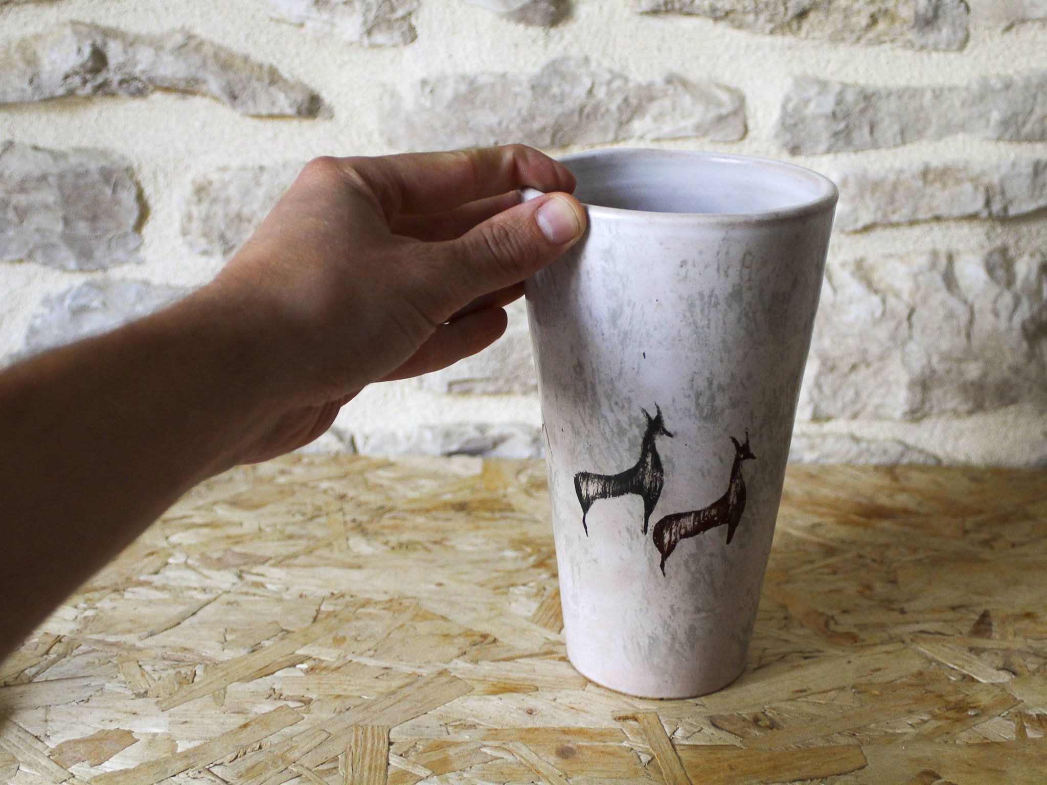 Vase en céramique par Jean Austruy