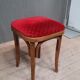 Curved wooden stool