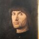Portrait depicting Le Condottière, oil painting on wood.